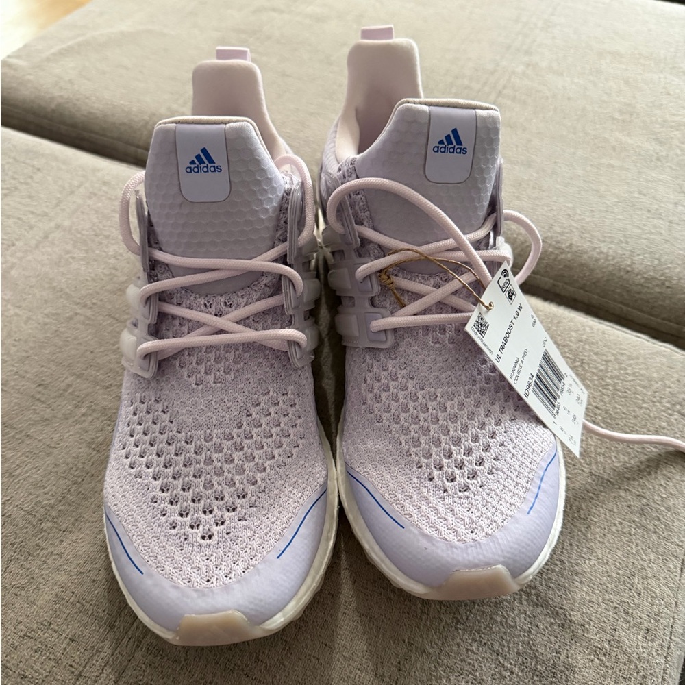 Adidas Light Purple Ultraboost Athletic Shoes